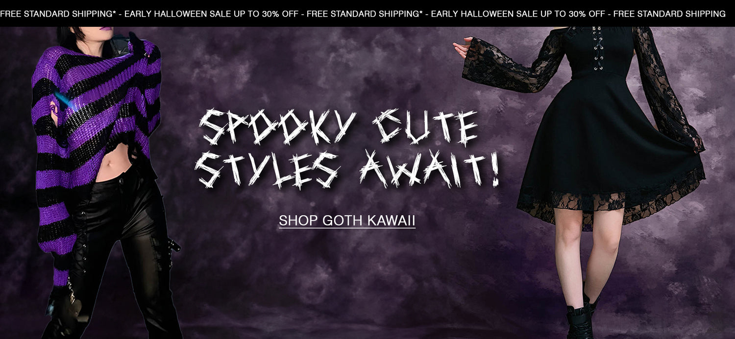 halloween 2024 goth kawaii fashion at j-fashion harajuku online store