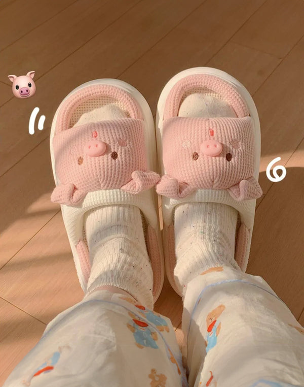 Cute Animal-Shaped Indoor Slippers