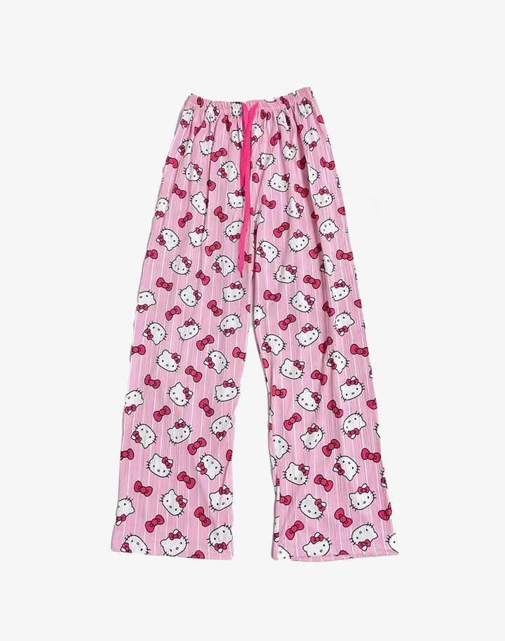 cute cartoon pajama long pants at kawaii fashion store 