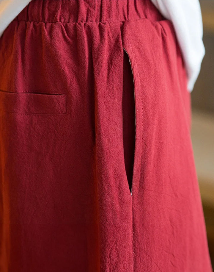 the side pocket of streetwear harajuku fashion pants for men