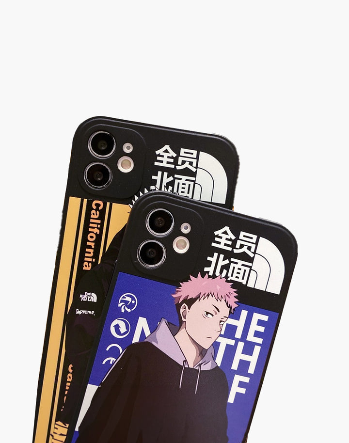 the close up look of anime phone case