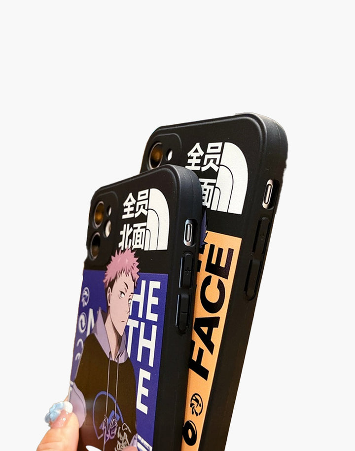 the side detail of anime iphone case