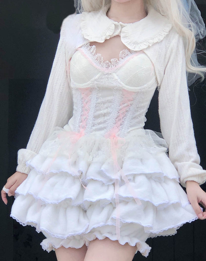 Kawaii Lolita Ruffle Skirt Model - Street Kawaii