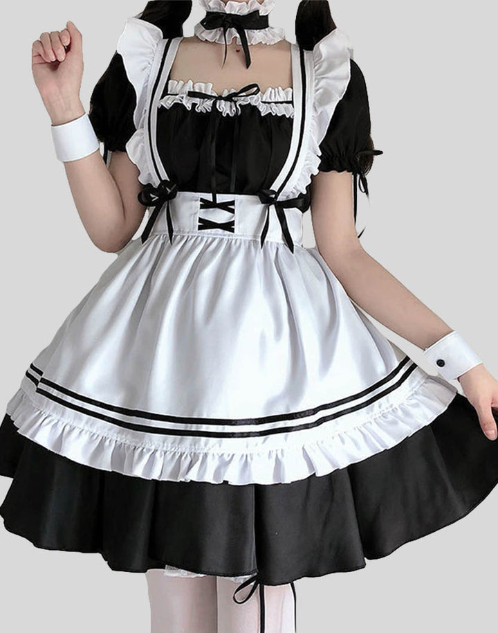 Lolita Black Dress Model - Street Kawaii
