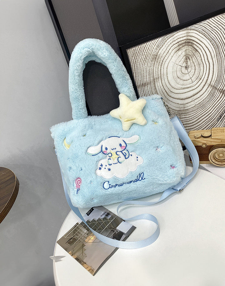 Cinnamoroll Sanrio Fluffy Bag – Winter Wardrobe Delight in a Chic Color