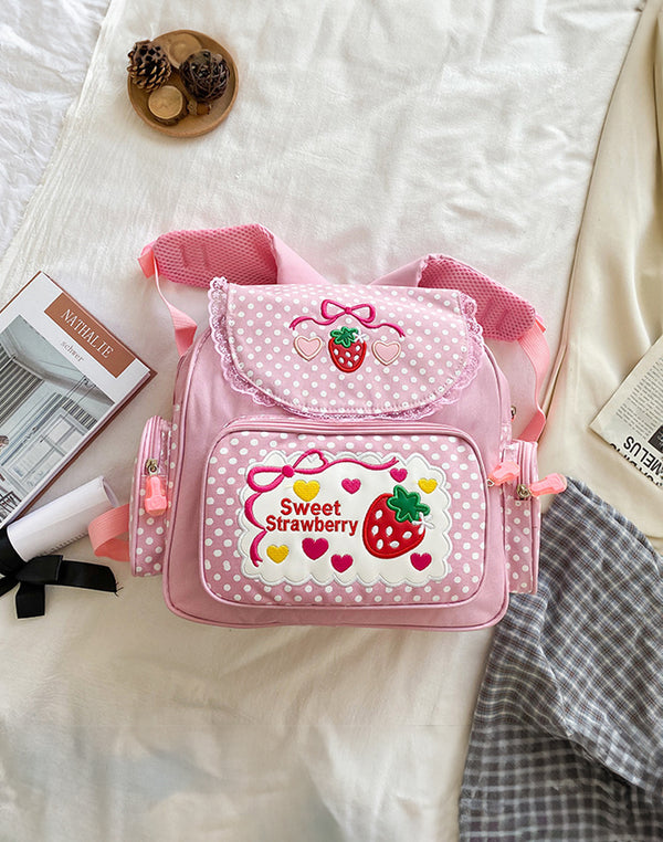Strawberry Themed Kawaii Backpack