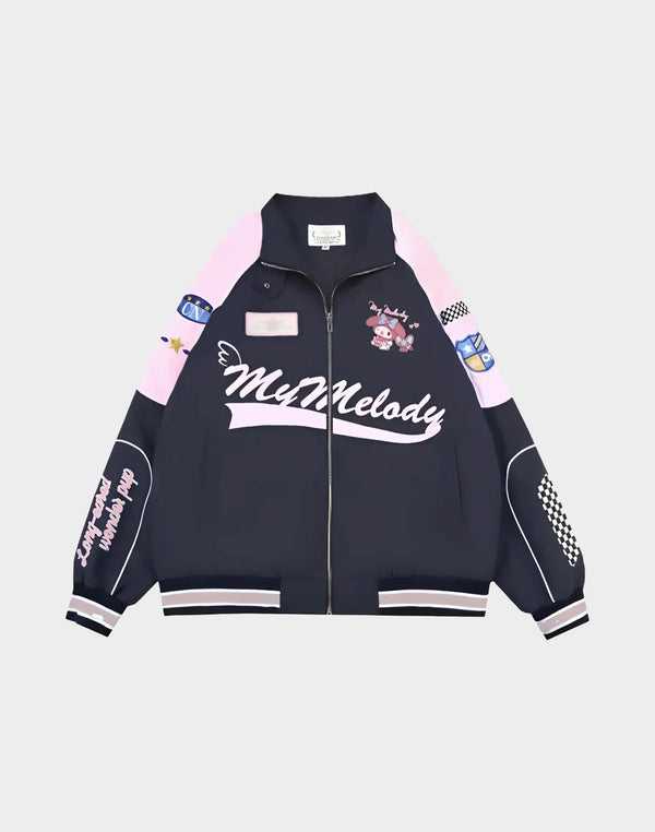 My Melody Pink Racing Jacket - Street Kawaii