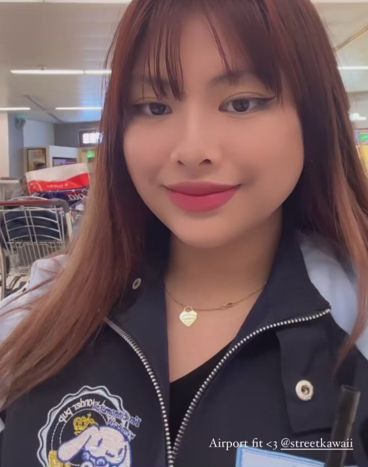 customer video wearing cinnamoroll racer jacket kawaii