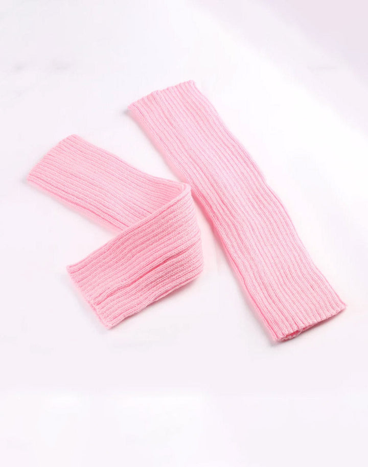 pink socks to match with the kawaii pink furry leg warmers