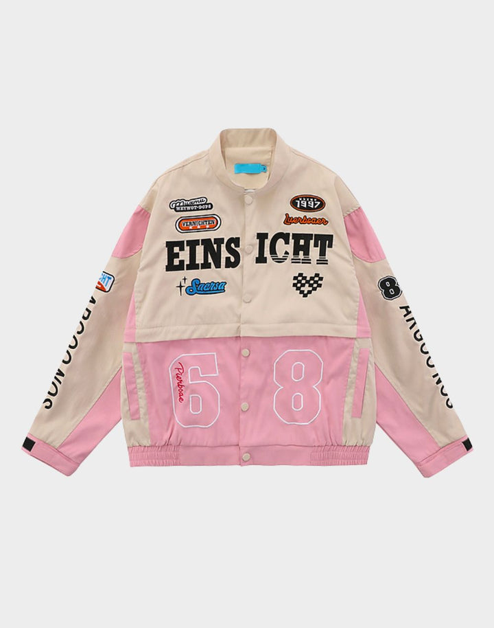 Pink Einsicht Detachable Racing Jacket - Street Kawaii