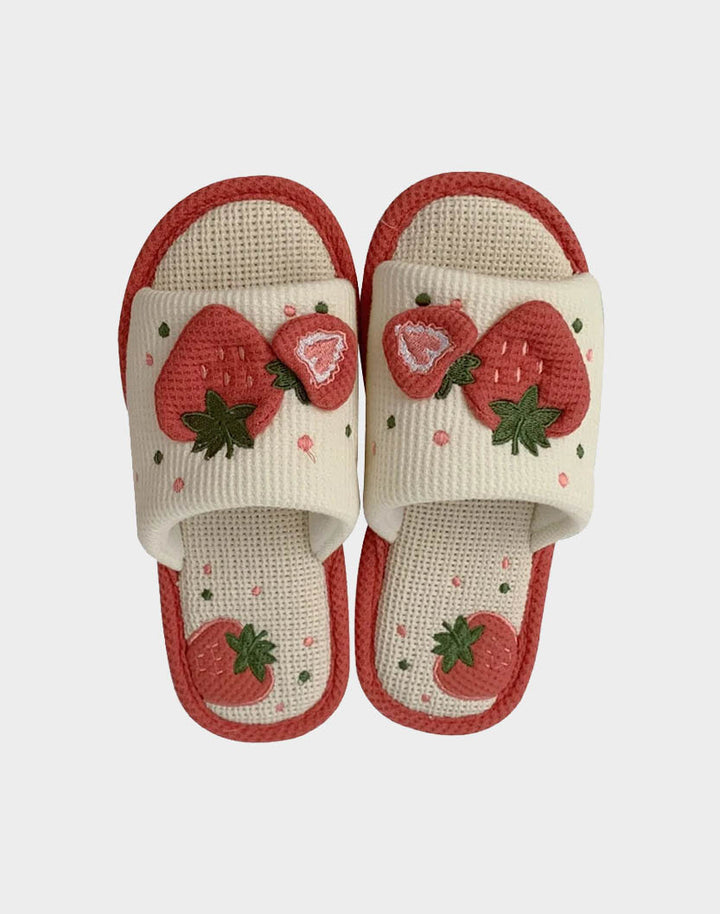 Strawberry House Slippers